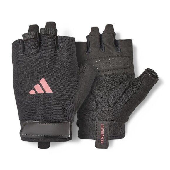 Adidas Half Finger Weightlifting Gloves Size L Gym Training AEROREADY Pink - Picture 1 of 15